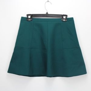 J Crew Fluted skirt in double crepe